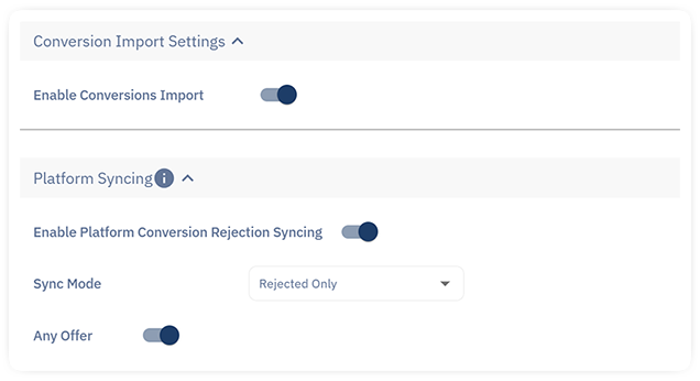 affise conversion sync