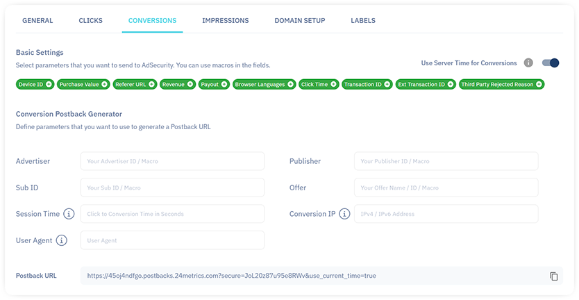 conversion fraud screening