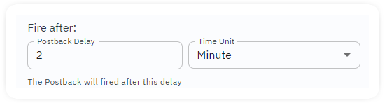 delay postback url