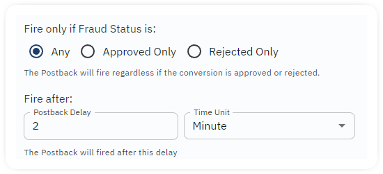 postback url status