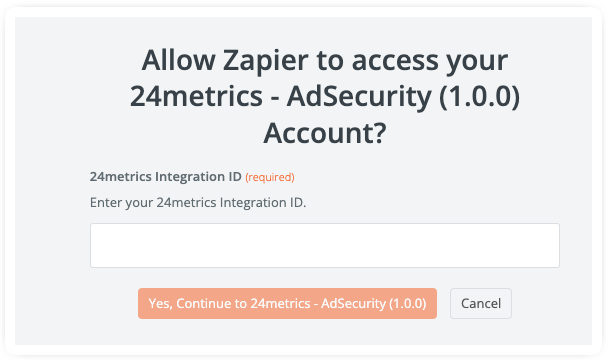 24metrics zappier auth