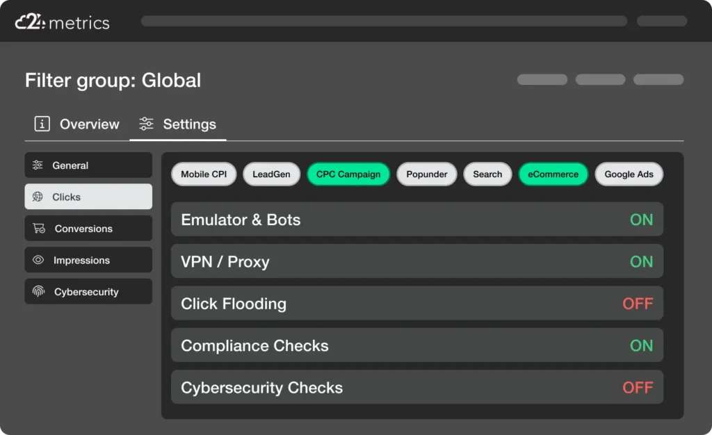 Global Filter Group Screenshot